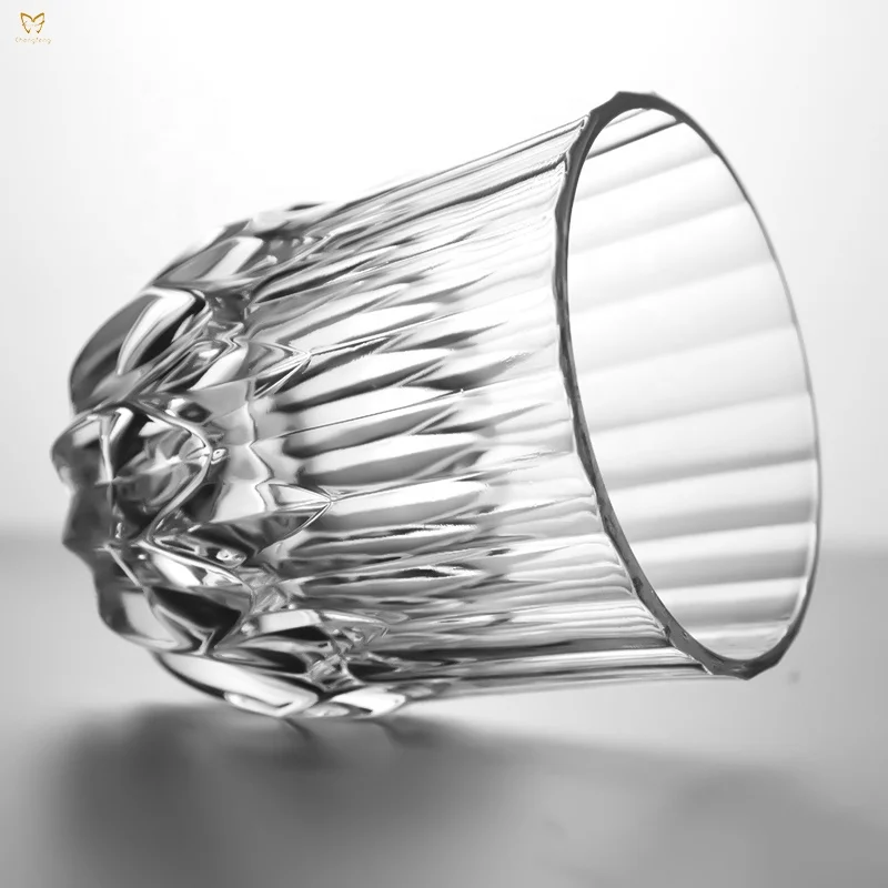 Verre à Whisky en Cristal Torsadé Sans Plomb 315ml – Fait Main | Style Américain