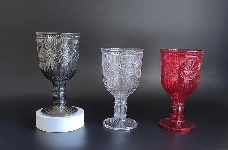 Gobelet à vin rétro vintage incassable en plastique – Idéal mariages & événements (10 couleurs)