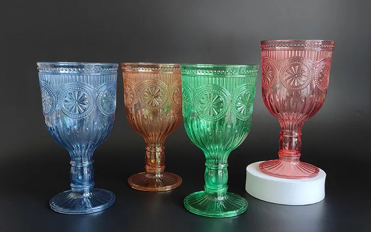 Gobelet à vin rétro vintage incassable en plastique – Idéal mariages & événements (10 couleurs)