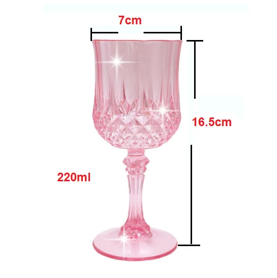 Verres à Pied Plastique Incassables 220ml – Idéal Mariages, Réceptions & Événements