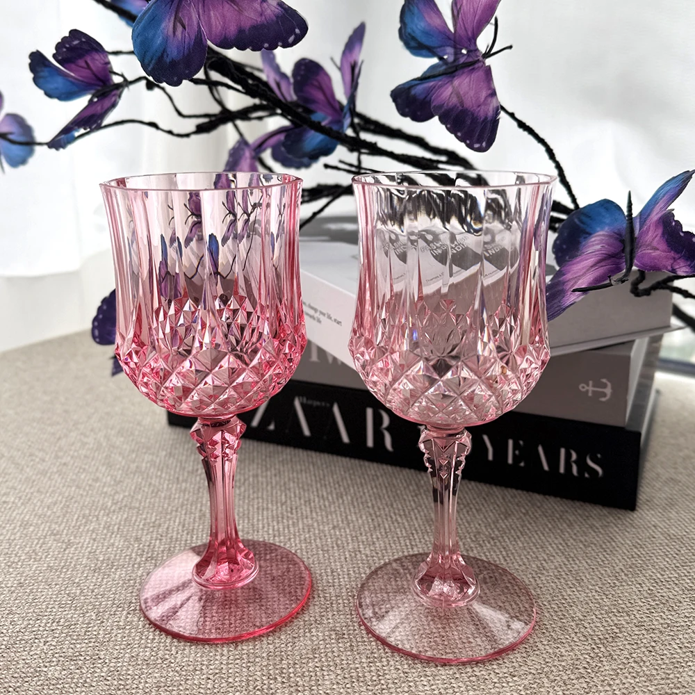 Gobelet à Vin Incassable en Plastique Cristal 220ml – Élégant & Réutilisable