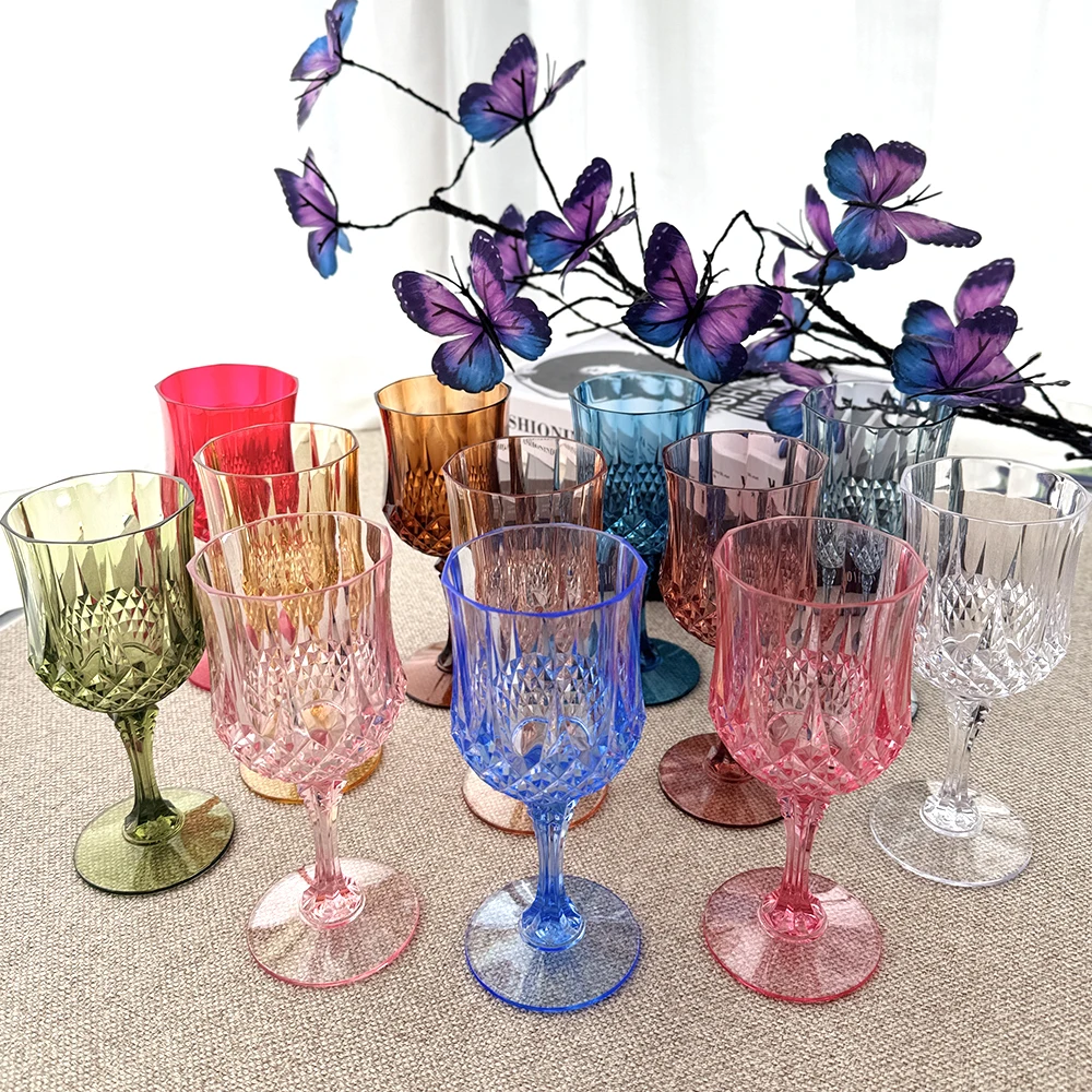 Gobelet à Vin Incassable en Plastique Cristal 220ml – Élégant & Réutilisable