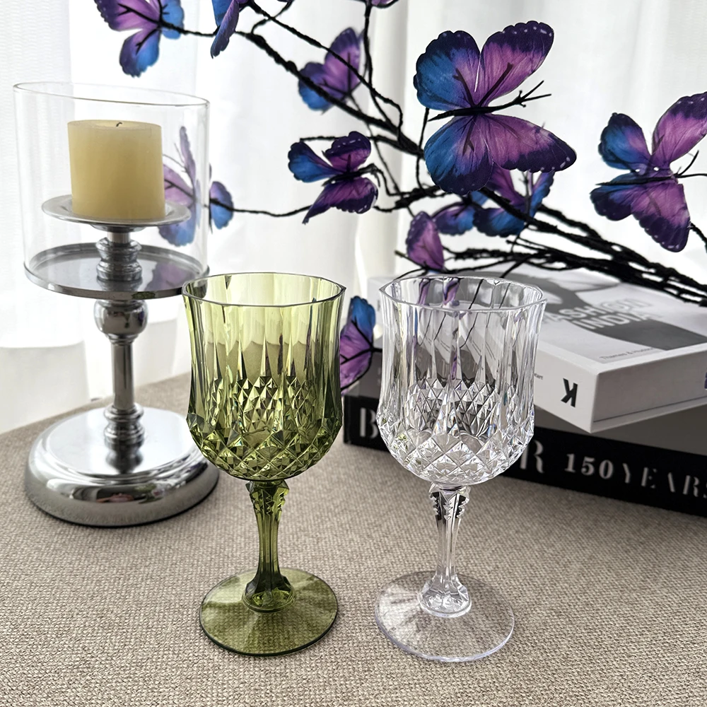 Gobelet à Vin Incassable en Plastique Cristal 220ml – Élégant & Réutilisable