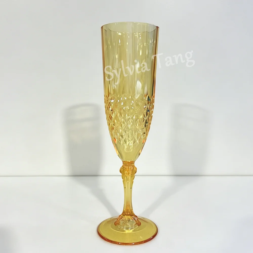 Flûtes à champagne en plastique réutilisables personnalisables – Idéales pour vos fêtes et événements