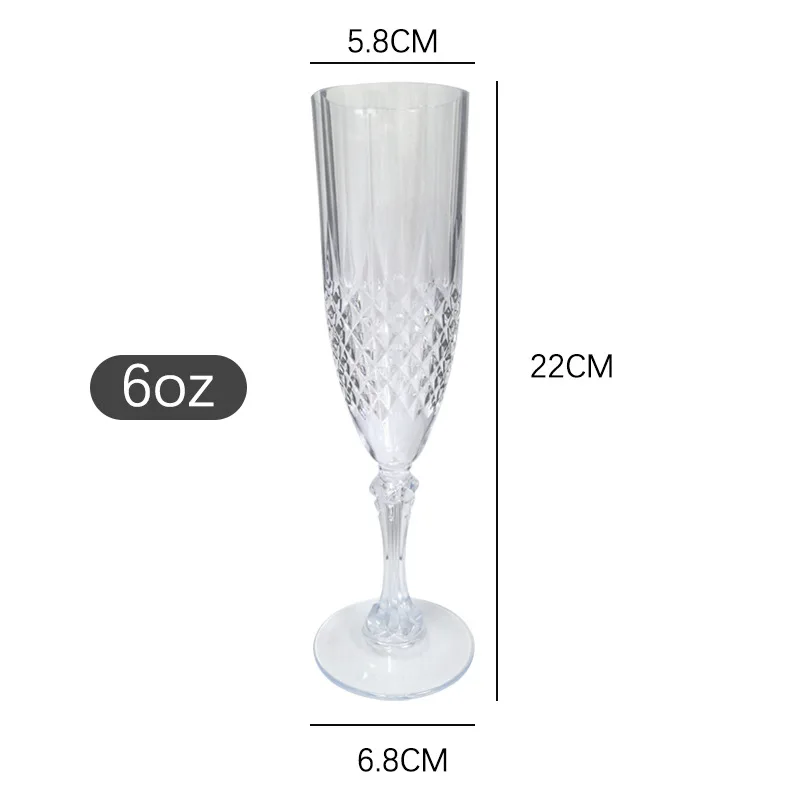 Flûtes à champagne en plastique réutilisables personnalisables – Idéales pour vos fêtes et événements