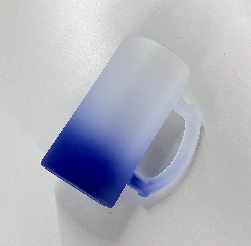Verre à Bière Sublimation 16oz avec Poignée et Couvercle – Logo Personnalisable