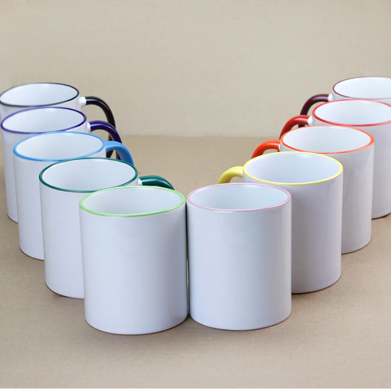 Tasse à café en céramique blanche 11oz – Sublimation & Personnalisation Logo