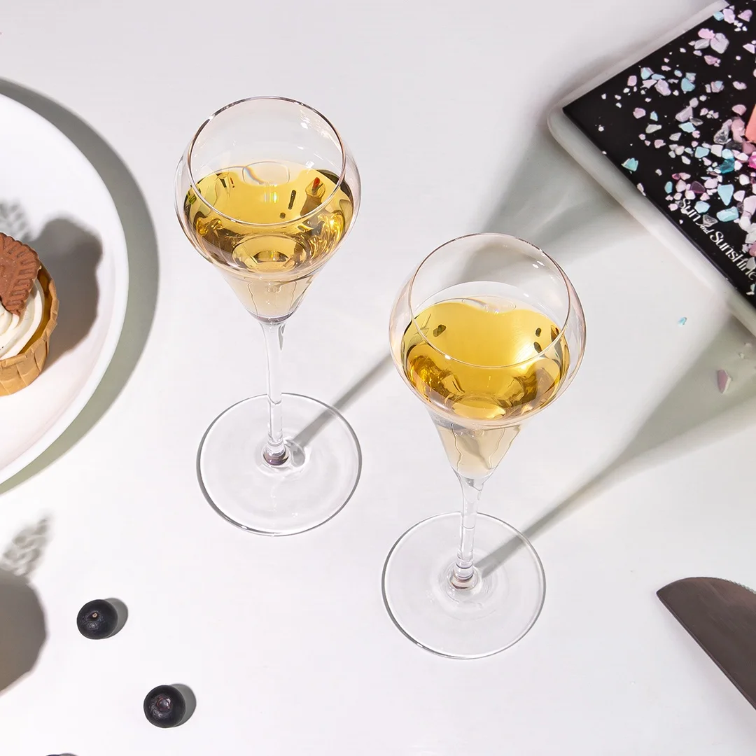 Flûtes à Champagne en Cristal Soufflé à la Main – Élégantes & Réutilisables 190ml