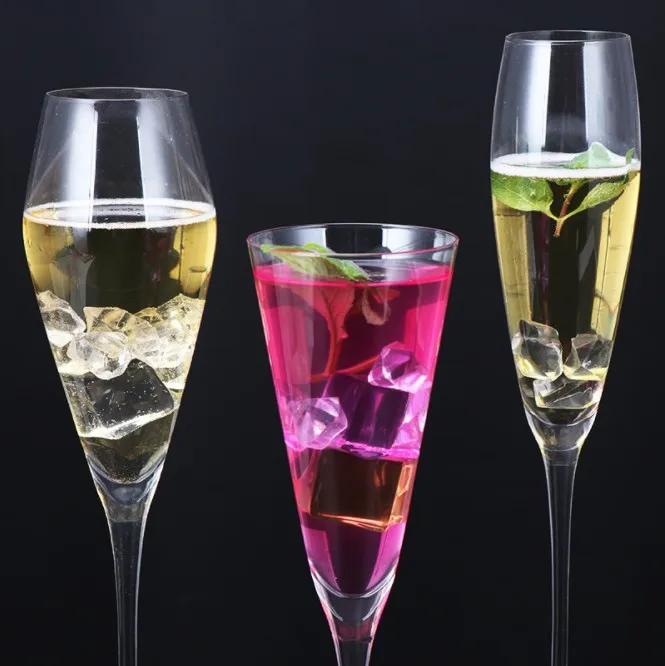 Flûte à champagne en cristal soufflé bouche 350ml – Style Vintage Luxe