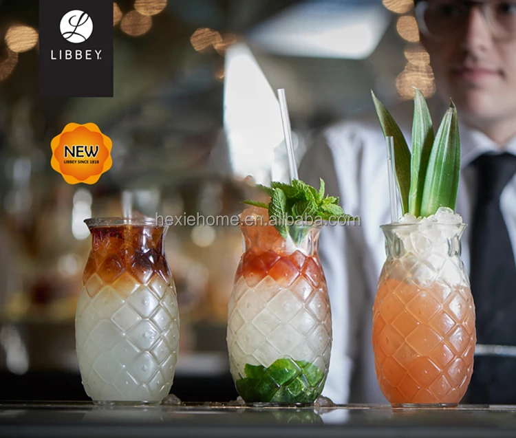 Verre à Bière Ananas Libbey 500ml – Style Américain Tiki | Idéal Bar & Cadeaux