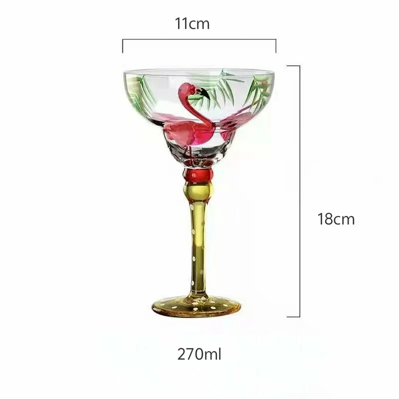 Verre à Margarita Peint à la Main – Style Mexicain Festif | Cocktail & Mariage
