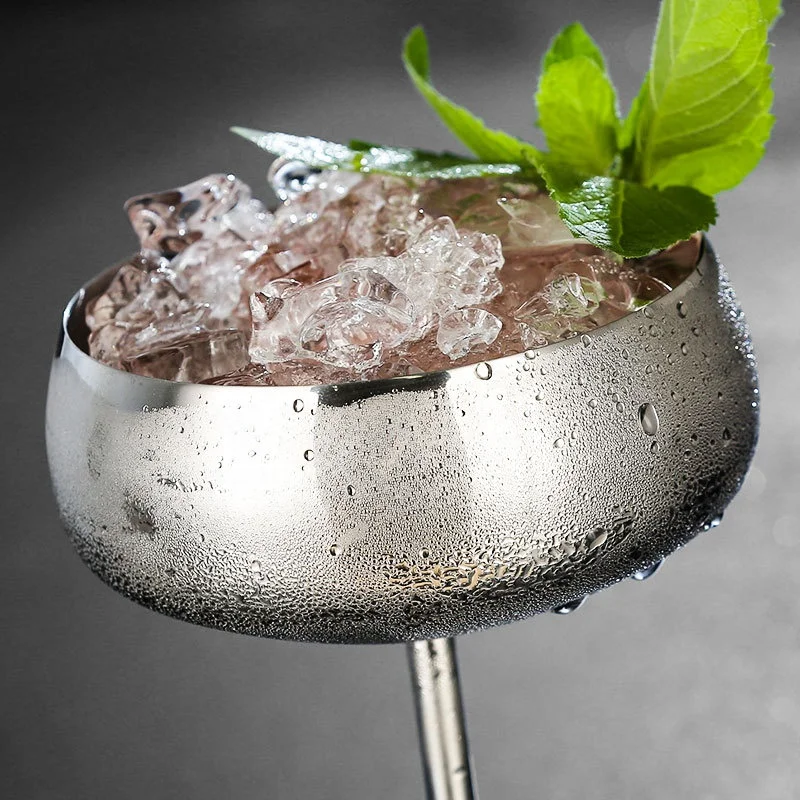 Gobelet Cocktail Inox 304 Style Martini 450ml | Or, Argent, Rose