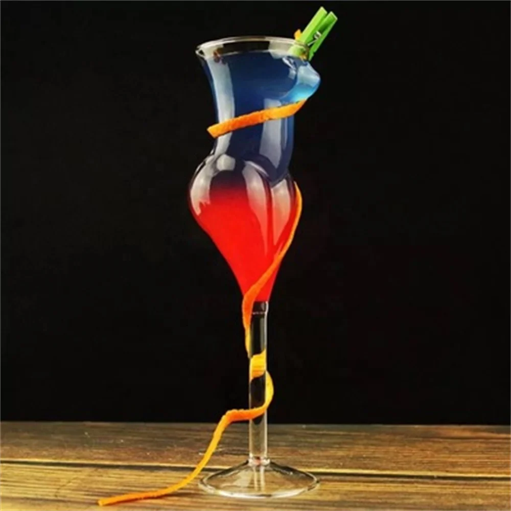 Verre à Cocktail Forme Féminine 180ml – Design Sexy & Élégant