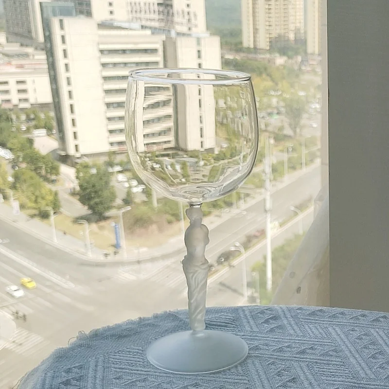 Verre à cocktail Vénus de Milo en verre borosilicate soufflé à la bouche