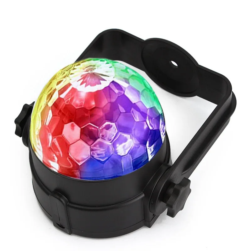 Mini Boule Disco RGB LED – Éclairage DJ Party Ambiance Colorée Contrôle Son