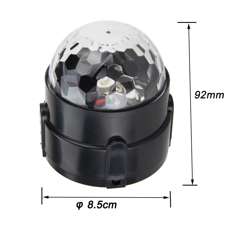 Mini Boule Disco RGB LED – Éclairage DJ Party Ambiance Colorée Contrôle Son