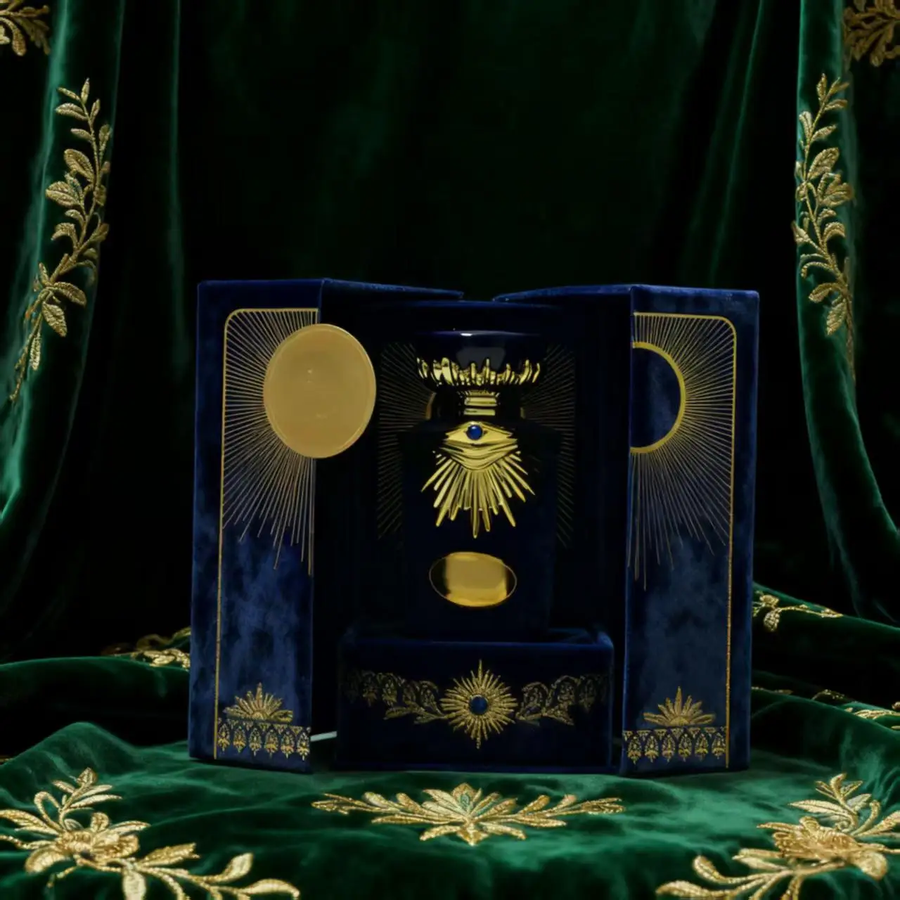 Boîte Cadeau Magnétique Luxe pour Parfum – Carton Bleu Personnalisé Haut de Gamme
