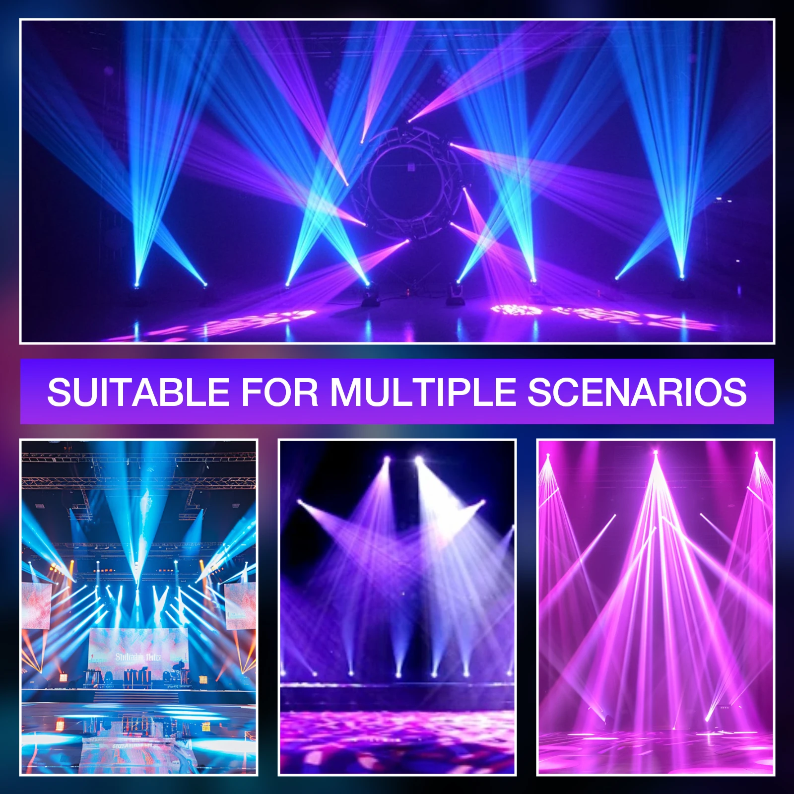 Projecteur Scène MINGJIE 450W Tête Mobile DJ | 540° | 18 Canaux DMX | 300 000 Lux