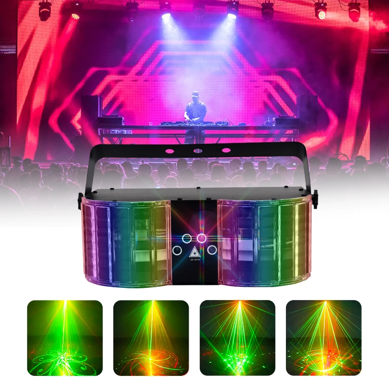Projecteur Laser RGB LED 18W WUZSTAR – Jeux de Lumière DJ Disco Piste de Danse