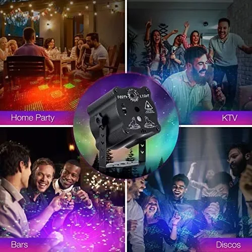 Mini Lampe Laser LED RGB Portable – Effets Lumineux Dynamiques pour Fêtes & KTV
