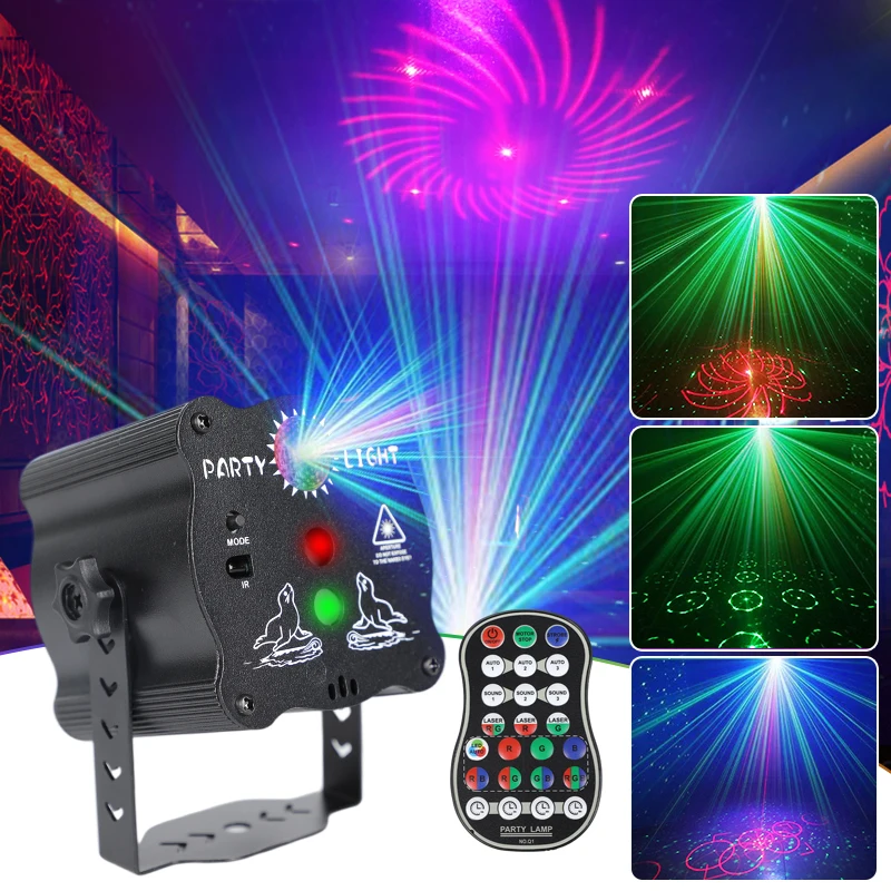 Mini Lampe Laser LED RGB Portable – Effets Lumineux Dynamiques pour Fêtes & KTV