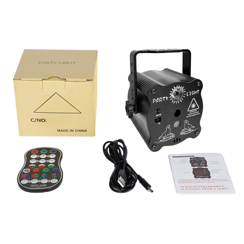 Mini Lampe Laser LED RGB Portable – Effets Lumineux Dynamiques pour Fêtes & KTV