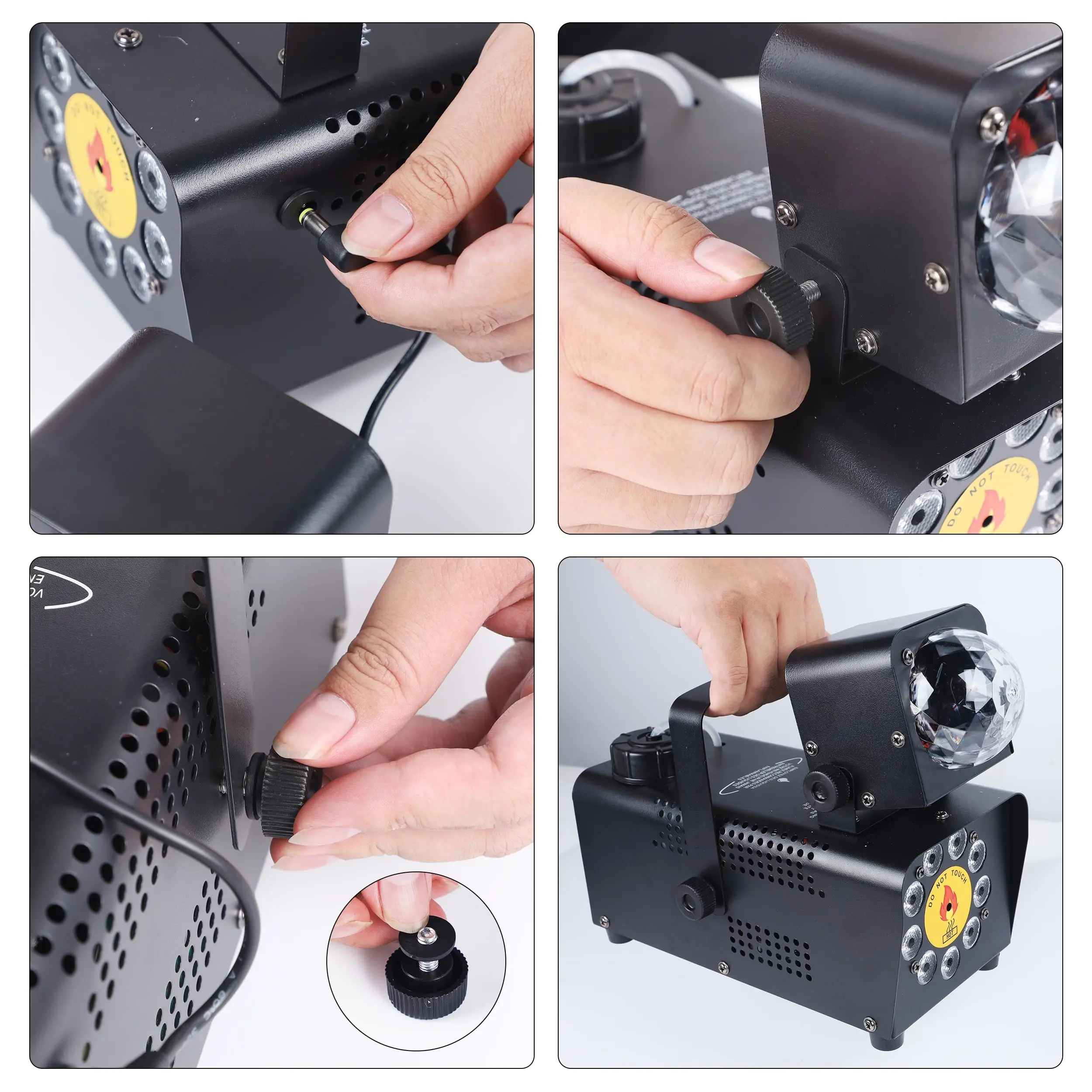 Machine à Fumée 500W avec Boule Disco RGB LED Stroboscopique – Télécommande incluse