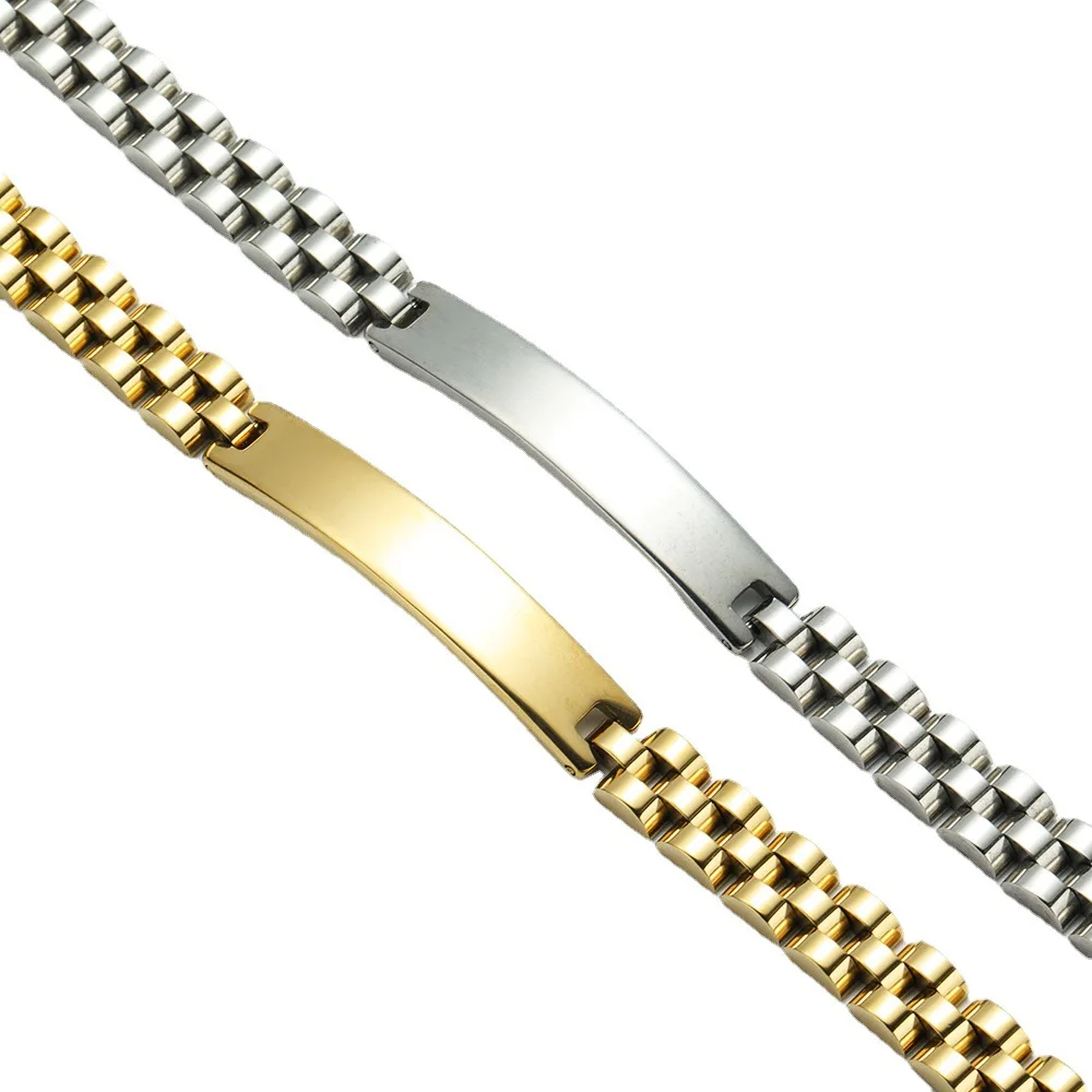 Bracelet Jonc Personnalisé en Acier Inoxydable pour Homme – Or, Argent, Noir