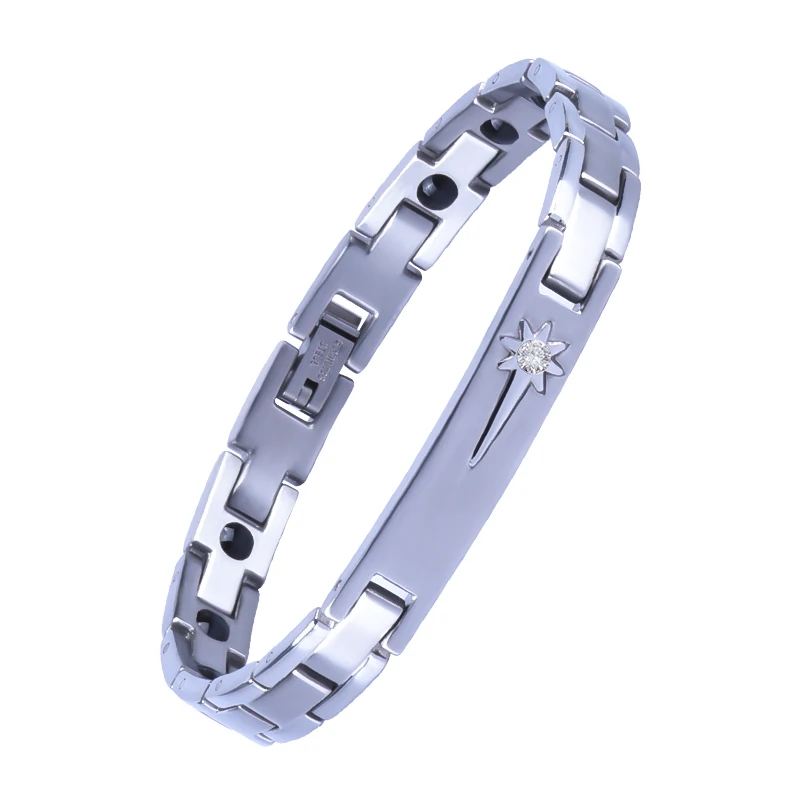 Bracelet Bio-Énergétique Magnétique 7 en 1 – Santé & Bien-Être Acier Inoxydable