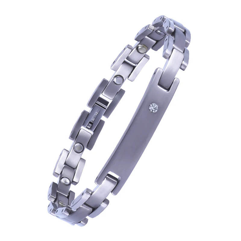 Bracelet Bio-Énergétique Magnétique 7 en 1 – Santé & Bien-Être Acier Inoxydable