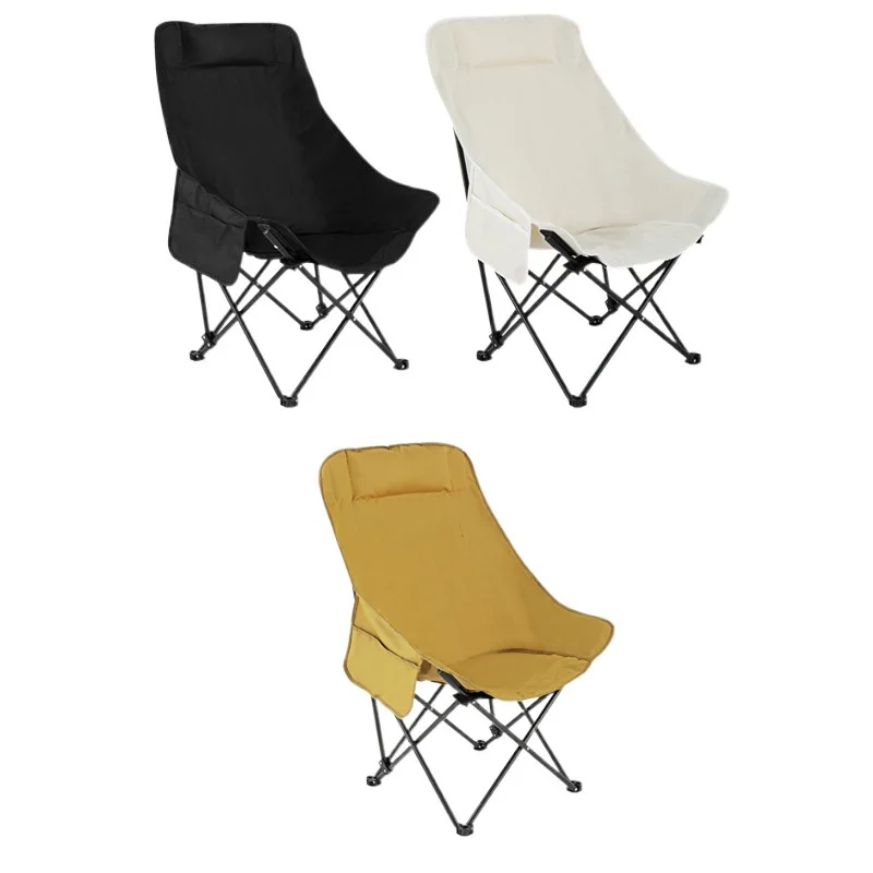 Chaise longue pliante moderne – Jardin, Camping & Intérieur (Dossier Haut)