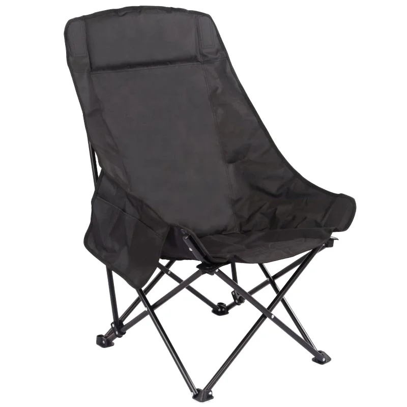 Chaise longue pliante moderne – Jardin, Camping & Intérieur (Dossier Haut)