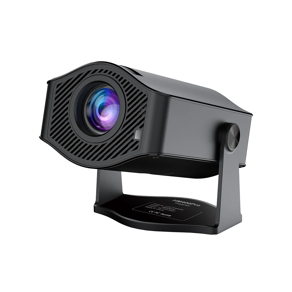 Mini-Projecteur HD 720P JUNUO HM400 Pro – WiFi, Android 11, Correction 4 Points, 120 ANSI Lumens