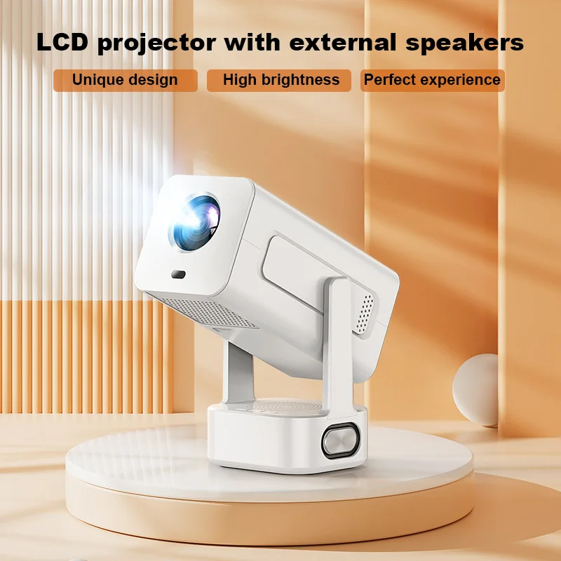 Projecteur Home Cinéma Portable J360 1080P Android 11 WiFi 6 Mise au Point Auto 350 ANSI LED