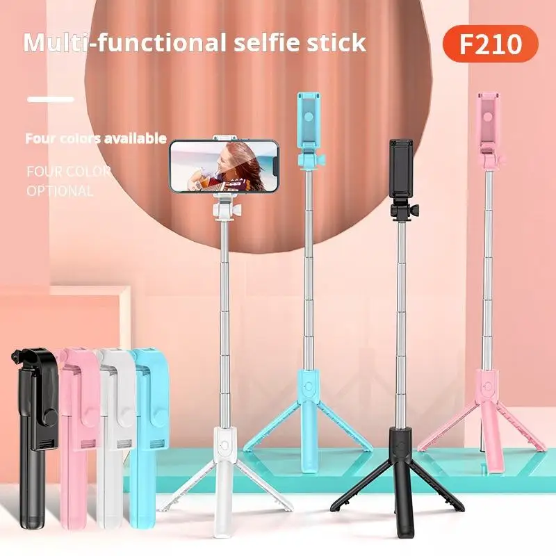 Trépied Selfie Stick R1S avec Lumière LED & Télécommande Sans Fil – Aluminium Pliable