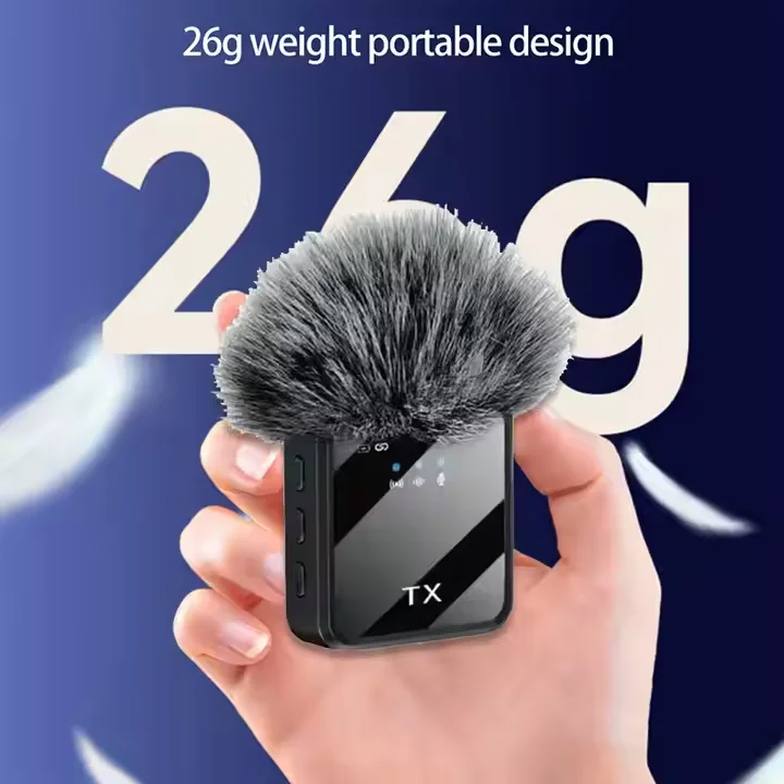 Microphone Cravate Sans Fil Yaika F15-1 2.4G – Léger, Omnidirectionnel, Anti-Bruit