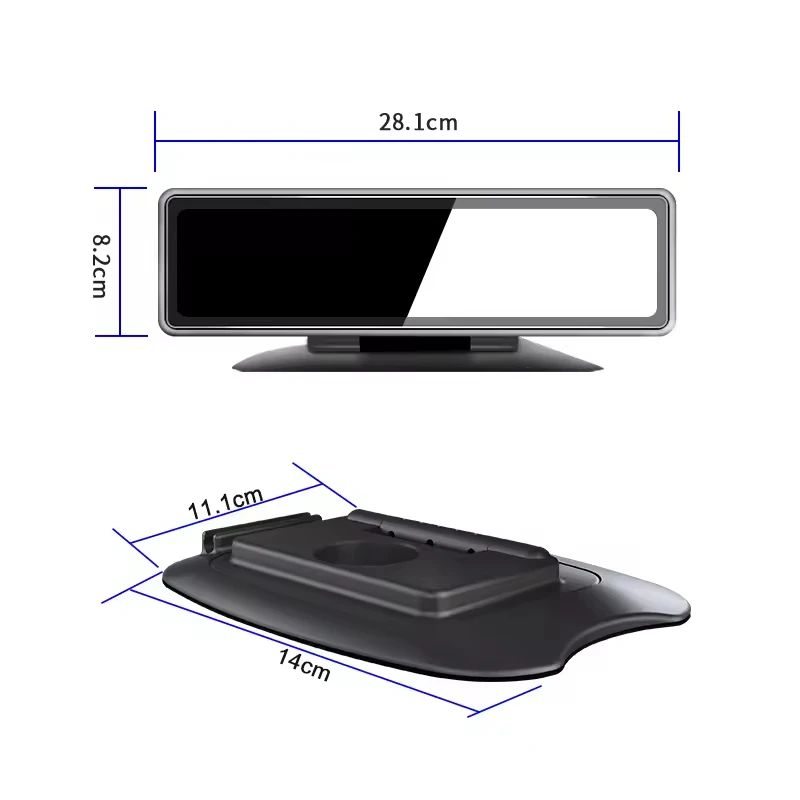Caméra Rétroviseur 4G Android 12" Double Objectif ADAS GPS Vision Nocturne – Écran IPS Tactile