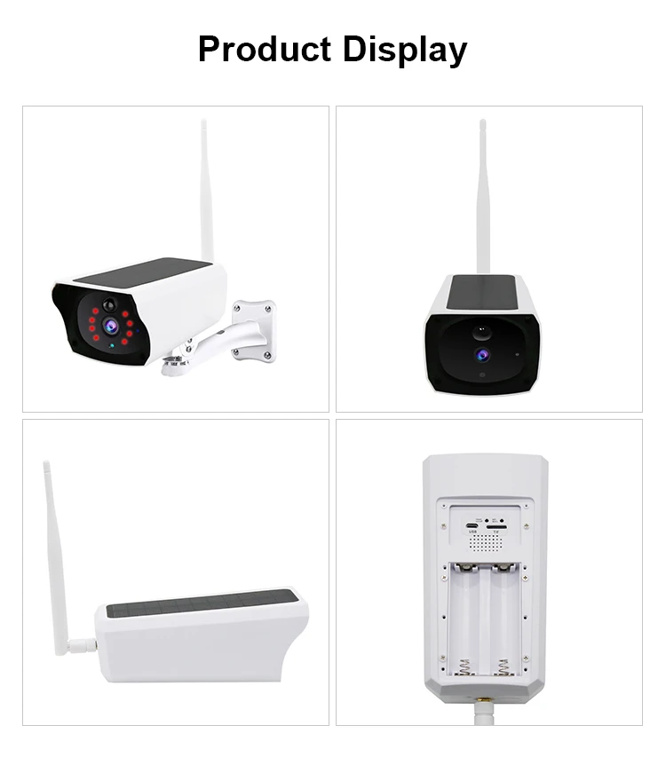 Caméra Solaire WiFi Extérieure BAYAO Y4P – 1080P HD, IP67, Vision Nocturne & Intercom