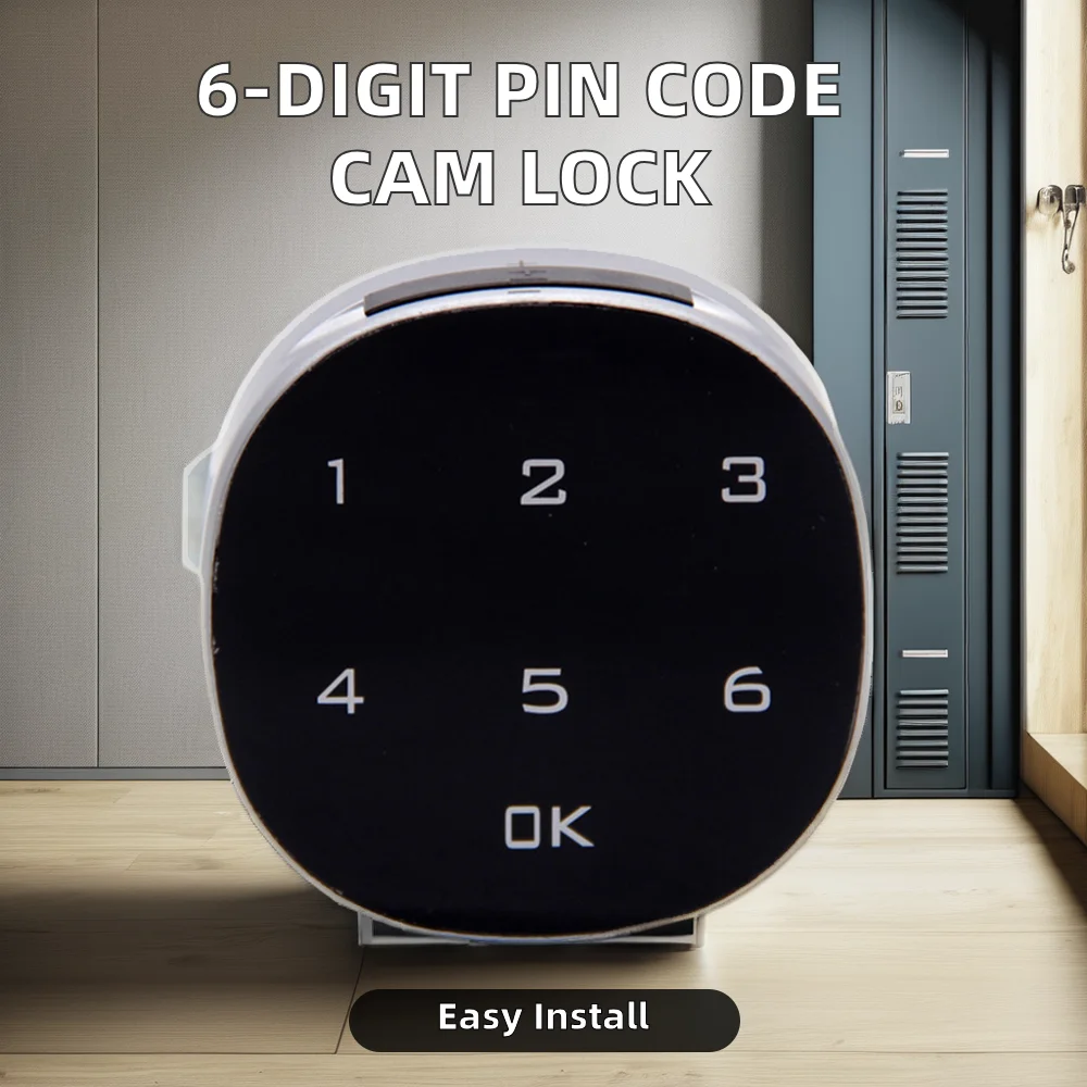 Serrure Biométrique Intelligente à Empreinte Digitale pour Armoire et Placard – Alliage de Zinc
