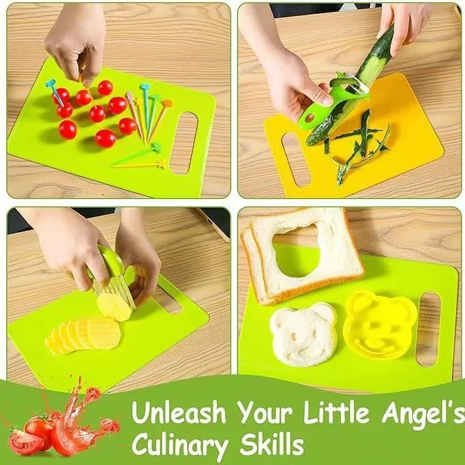 Set 40 Pièces Ustensiles de Cuisine Jouet Montessori pour Enfants 2-7 Ans