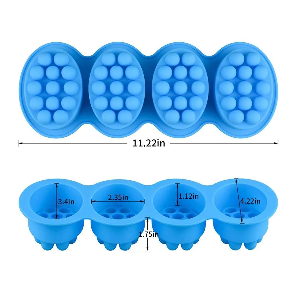 Moule en Silicone Alimentaire Ovale – Savons, Bougies, Chocolat, Gâteaux