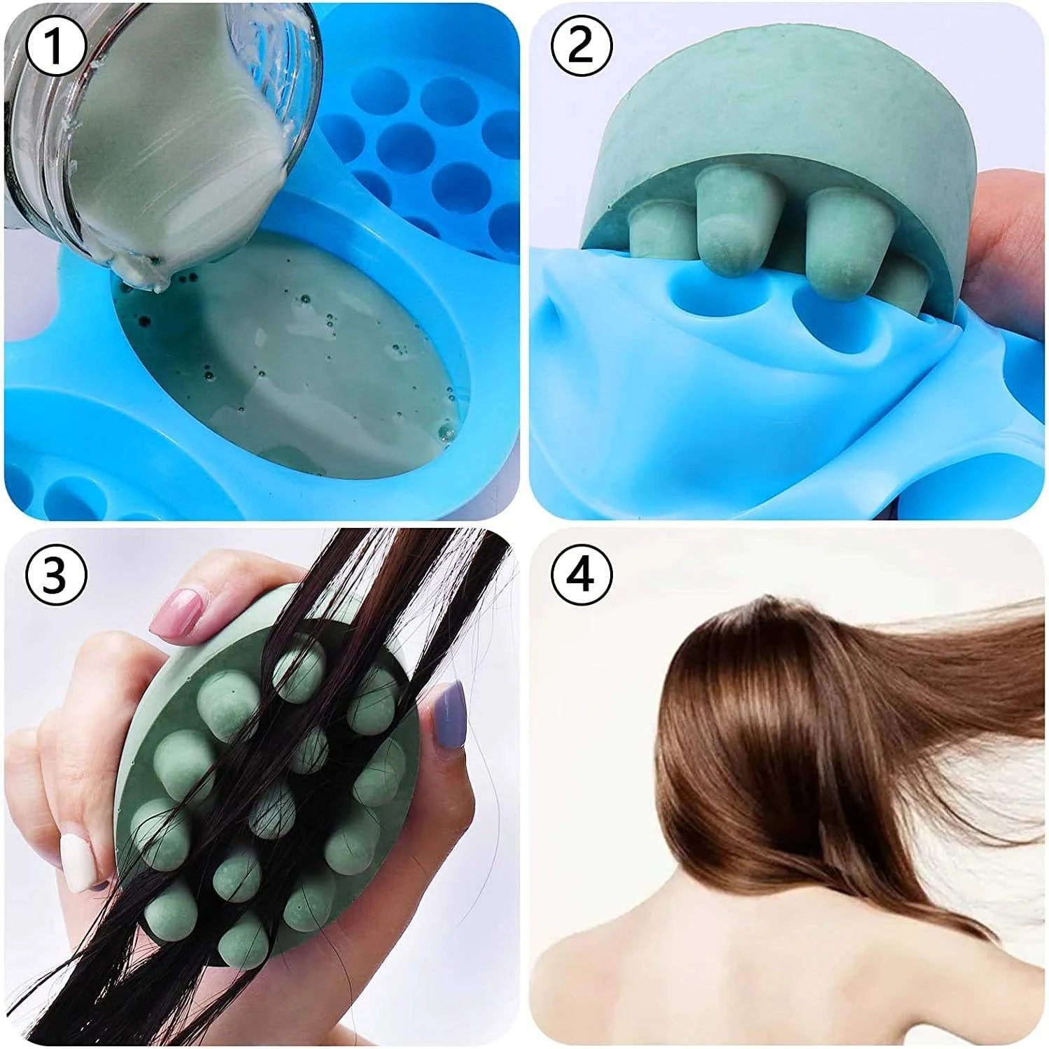 Moule en Silicone Alimentaire Ovale – Savons, Bougies, Chocolat, Gâteaux