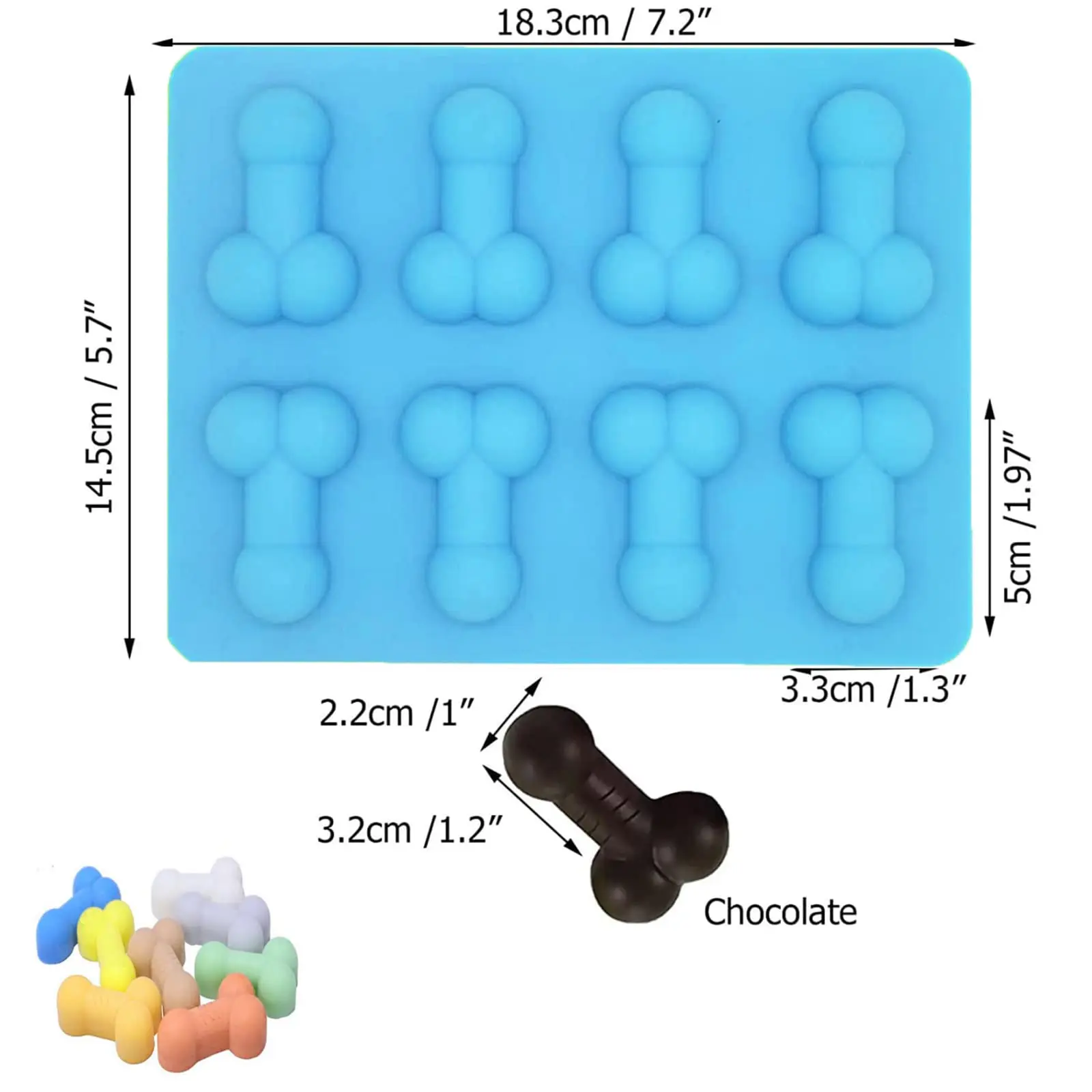 Moule Silicone Glaçons & Gâteaux Rectangulaire – DIY Anniversaire & Cocktails