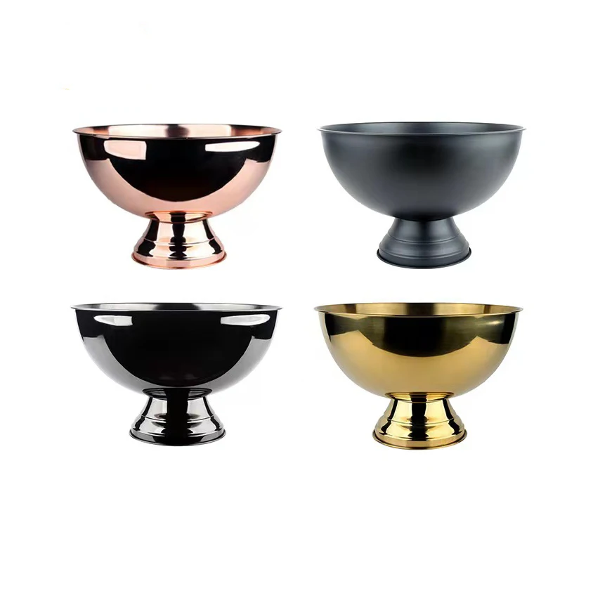 Seau à Glace Inox MUYI | Design Moderne | 8L & 12L | Refroidisseur Champagne Bar