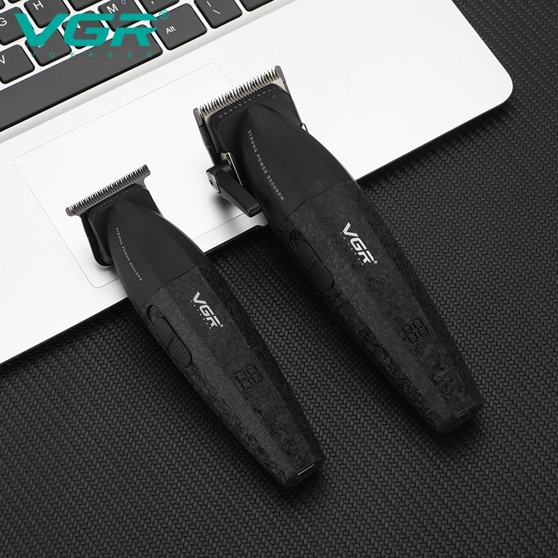 Tondeuse Professionnelle VGR V-640 – Lame DLC, Rechargeable USB, 240min d'Autonomie