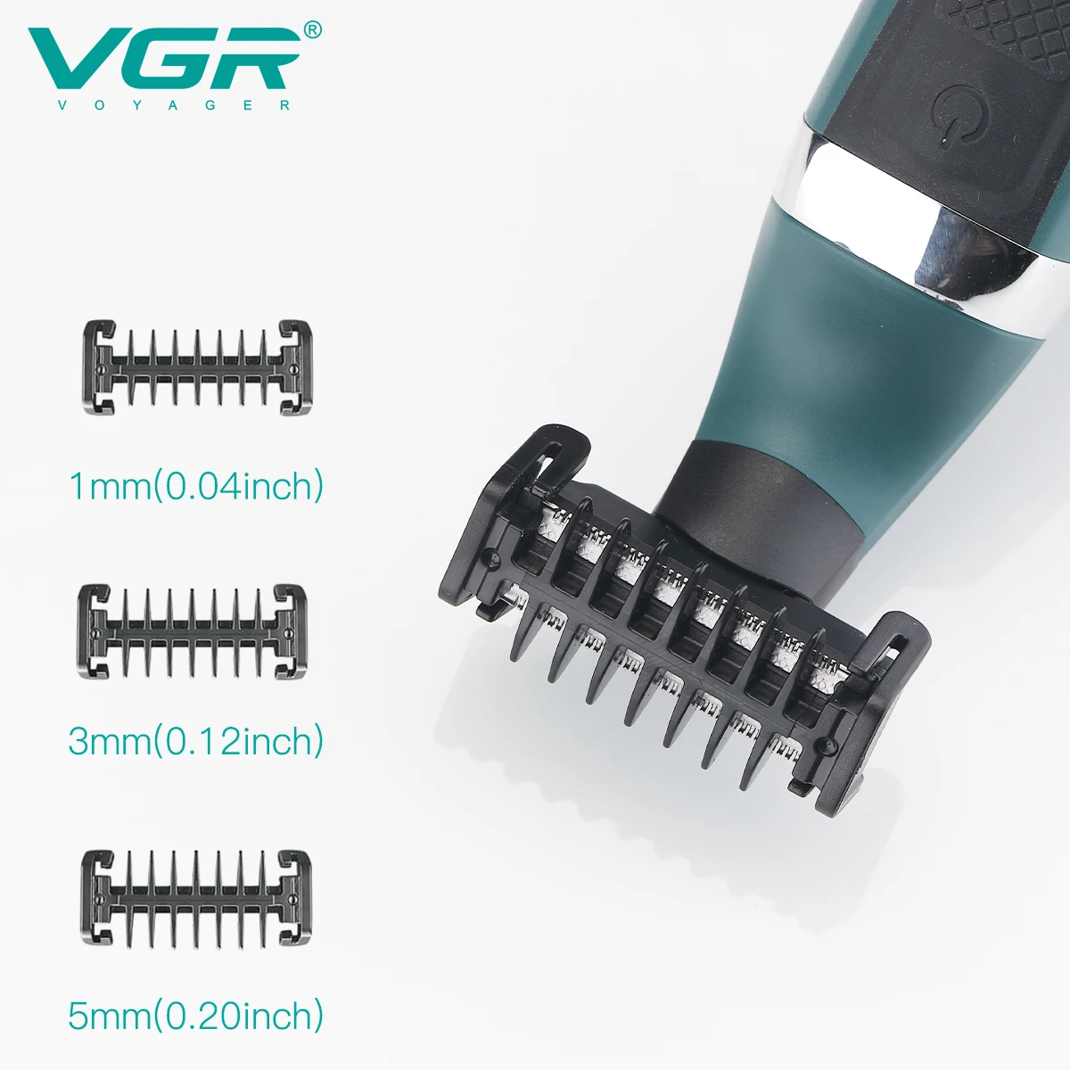 VGR V-393 Rasoir Électrique Rechargeable Double Lame Étanche – 90 min d'Autonomie
