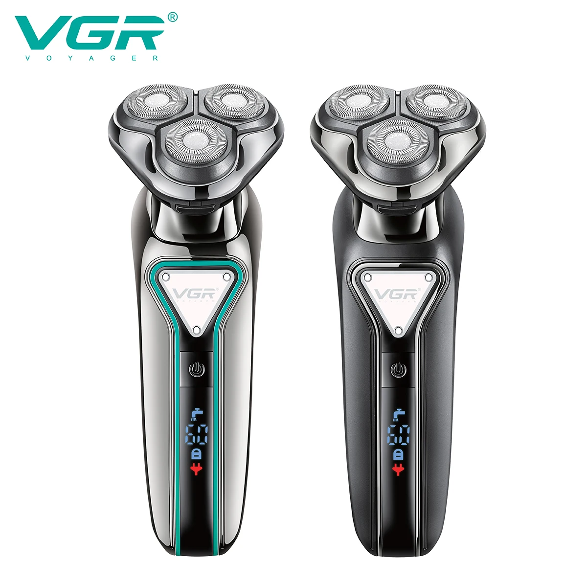 Rasoir Électrique VGR V-323 3D Flottant Rechargeable USB – Étanche & Professionnel