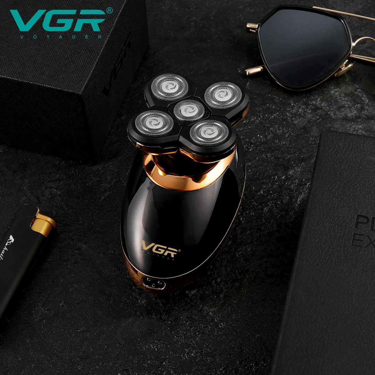 VGR V-316 Kit Toilettage 5-en-1 Rechargeable – Rasoir Électrique Multifonction pour Hommes