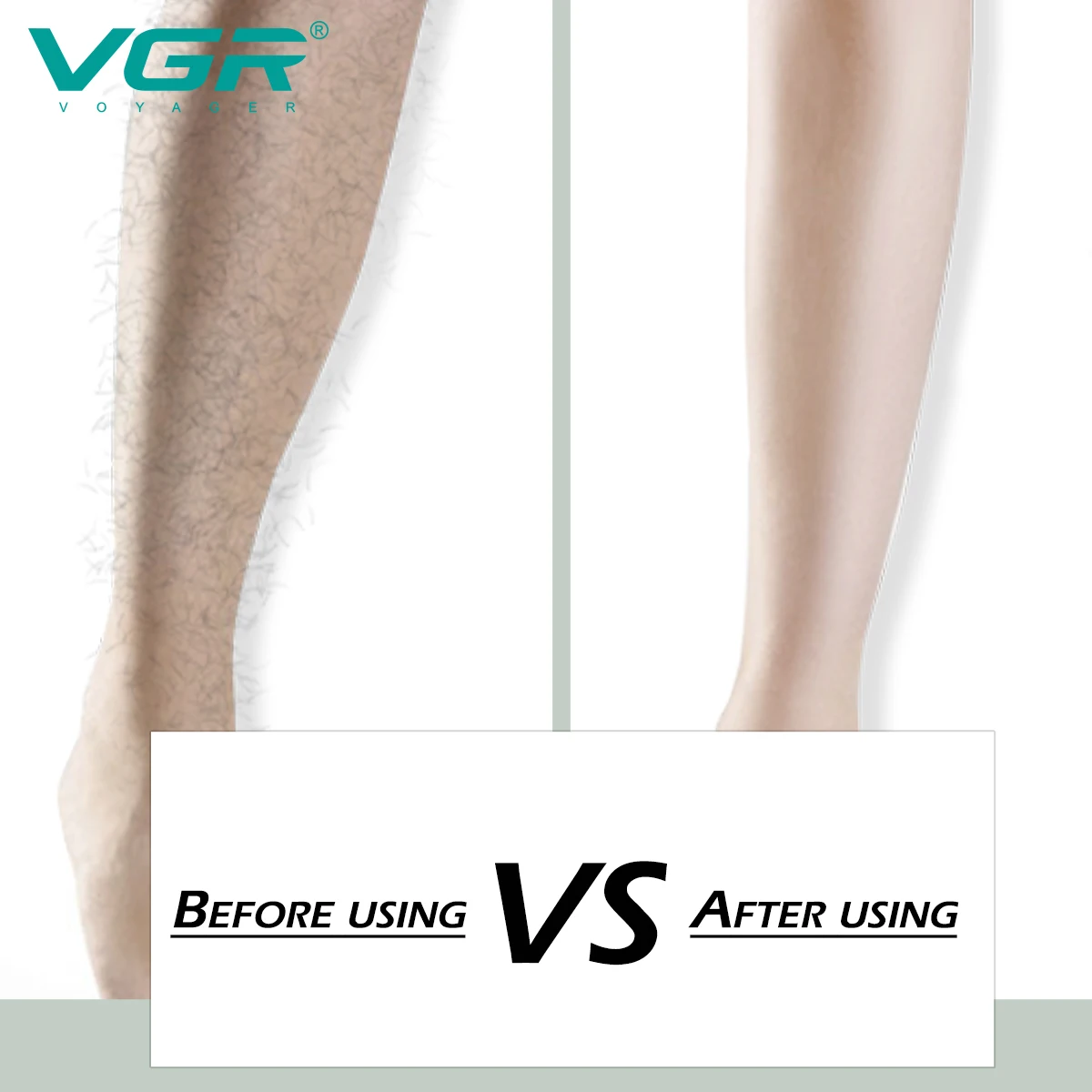 VGR V-700 Épilateur Électrique 4en1 Rechargeable – Rasoir & Tondeuse Corps Femme