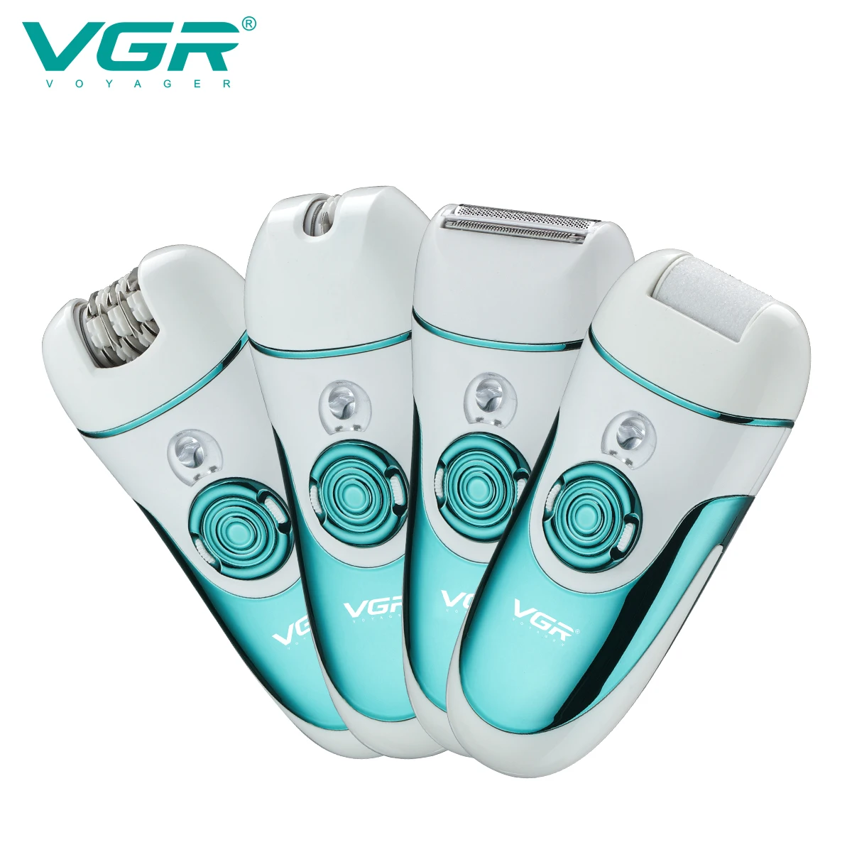VGR V-700 Épilateur Électrique 4en1 Rechargeable – Rasoir & Tondeuse Corps Femme
